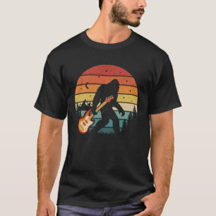Bigfoot spielt Bass-Gitarre Spieler Bassist Musik T-Shirt
