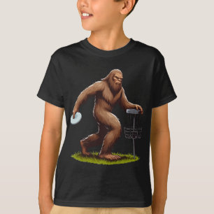 Bigfoot spielt Disc Golf Lustiger Disc-Golfer-Spie T-Shirt