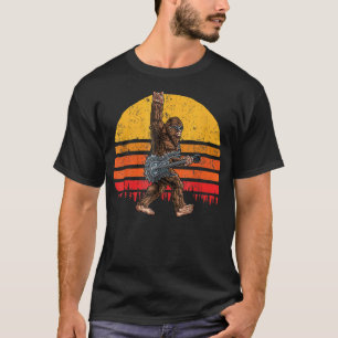 Bigfoot spielt Gitarre Rock On Heavy Metal Musik f T-Shirt