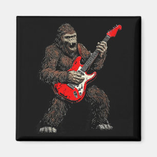 Bigfoot spielt Gitarre Rockmusik-Band Sasquatch Magnet