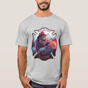 Bigfoot: Squatchy Fire Fighter T-Shirt