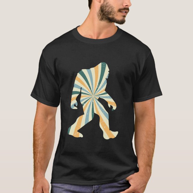 Bigfoot Squatchy Retro 90er-Stil T-Shirt (Vorderseite)