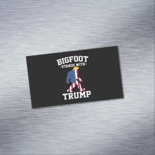 Bigfoot steht bei den Wahlen 2024 unter Trump Magnetische Visitenkarte
