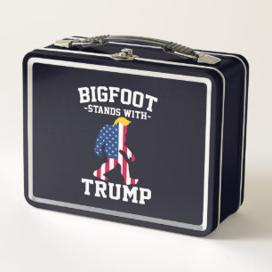 Bigfoot steht bei den Wahlen 2024 unter Trump Metall Brotdose