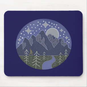 Bigfoot Sternenreiche Nachtwanderung   Kryptozoolo Mousepad