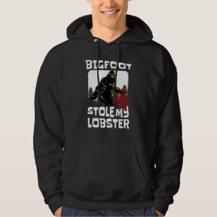 Bigfoot Stole My Lobster Yeti Spaß Merch Vintag Hoodie