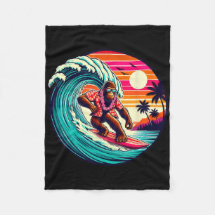 Bigfoot-Surfbrett Strand Sommer Surfen Sasquatch H Fleecedecke