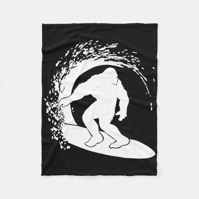 Bigfoot-Surfen  Fleecedecke (Vorderseite)