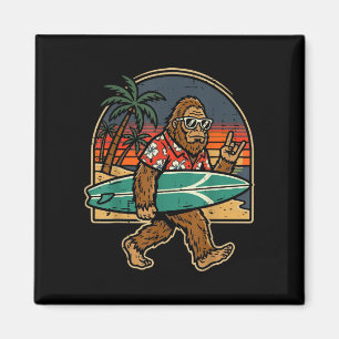Bigfoot-Surfer-Rock-Hand-Sasquatch-Rocker-Männer-J Magnet