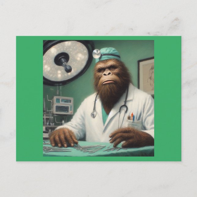 Bigfoot Surgeon Postkarte (Vorderseite)