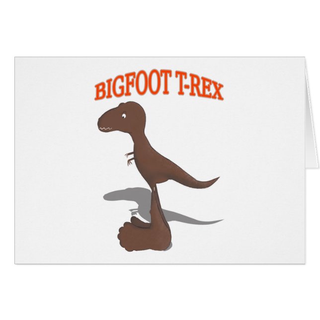Bigfoot T-Rex Zeichnend (Vorderseite (Horizontal))