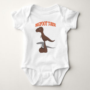 Bigfoot T-Rex Zeichnend Baby Strampler