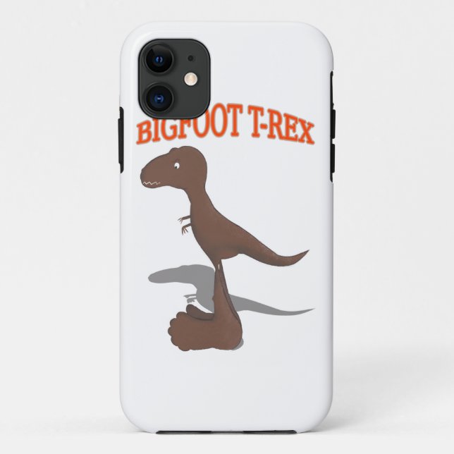 Bigfoot T-Rex Zeichnend Case-Mate iPhone Hülle (Rückseite)