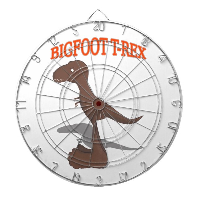 Bigfoot T-Rex Zeichnend Dartscheibe (vorne)