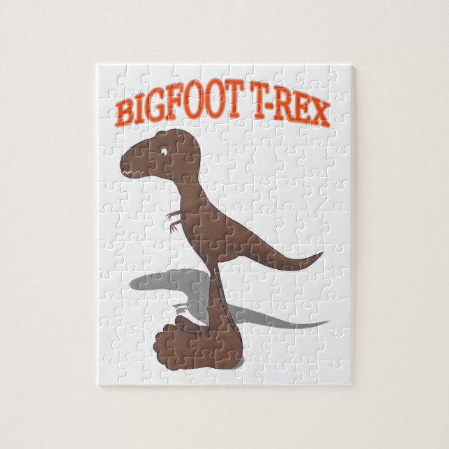 Bigfoot T-Rex Zeichnend Puzzle (Vertikal)