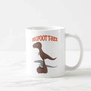 Bigfoot T-Rex Zeichnung Tasse