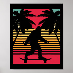 Bigfoot T-Shirt Skateboards Vintage Lustiges Chris Poster