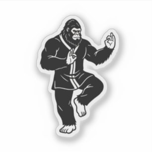 Bigfoot Tai Chi Aufkleber