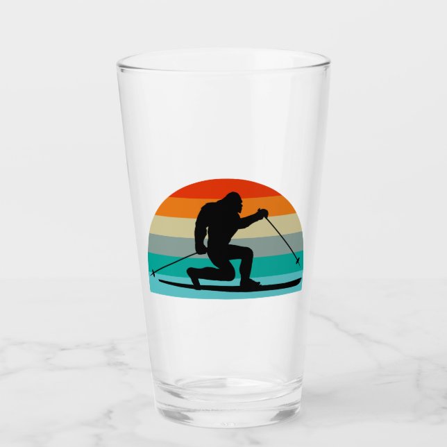 Bigfoot Telemark Skifahren Rainbow Glas (Vorderseite)