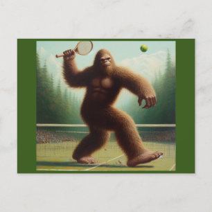 Bigfoot Tennis Postkarte