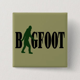 Bigfoot Text & Green Squatch Grafik Button