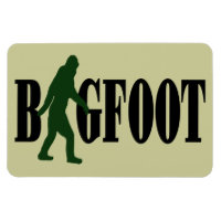 Bigfoot Text & Green Squatch Grafik