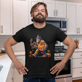 Bigfoot Thanksgiving Funny T-Shirt