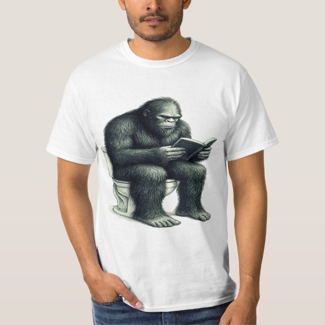 Bigfoot-Toilette  T-Shirt (Vorderseite)