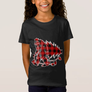 Bigfoot Tragend Weihnachtsbaum Sasquatch Glaube T-Shirt