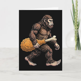 Bigfoot trägt Sasquatch-Liebhaber von Hühnerschleg Karte