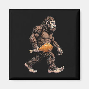 Bigfoot trägt Sasquatch-Liebhaber von Hühnerschleg Magnet