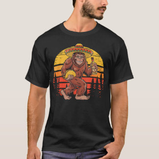 Bigfoot trägt Taco Lustiges Cinco De Mayo Jungen T-Shirt
