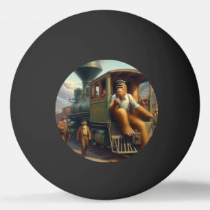 Bigfoot Train Engineer Tischtennisball