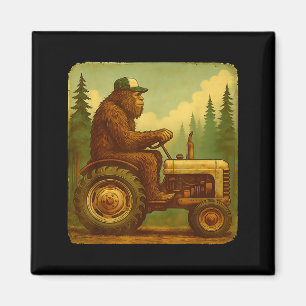 Bigfoot-Traktor-Bauer-Design für Männer Landwirtsc Magnet