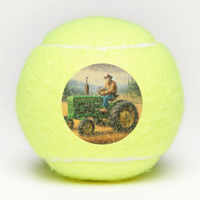 Bigfoot Traktor Tennisbälle (Vorderseite)