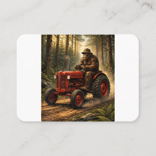 Bigfoot-Traktordesign für Farmer-Daddy-Bauernhof Visitenkarte