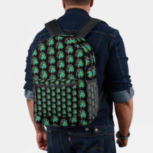 Bigfoot trifft Alien Bedruckter Rucksack