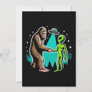 Bigfoot trifft Alien Einladung