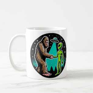 Bigfoot trifft Alien Kaffeetasse
