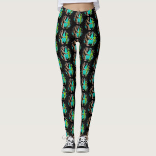 Bigfoot trifft Alien Leggings