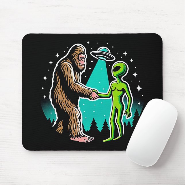 Bigfoot trifft Alien Mousepad (Mit Mouse)