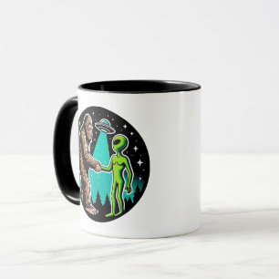 Bigfoot trifft Alien Tasse