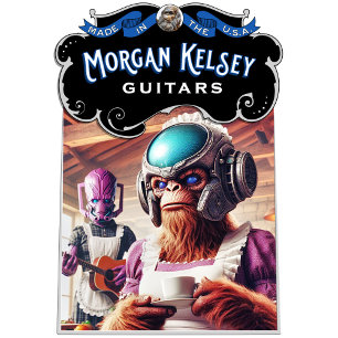 Bigfoot trinken Tee hören Gitarre