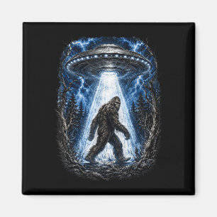 Bigfoot UFO Alien Entführung lustig Sasquatch Magnet