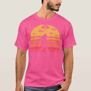 Bigfoot Ufo Vintag Sun Design - Glauben T-Shirt