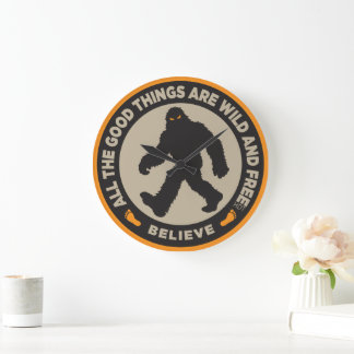 Bigfoot-Uhr Große Wanduhr