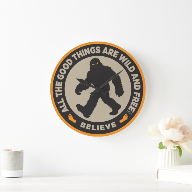 Bigfoot-Uhr Große Wanduhr (Zuhause)