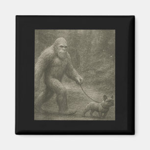 Bigfoot und Alien Sasquatch Selfie Magnet