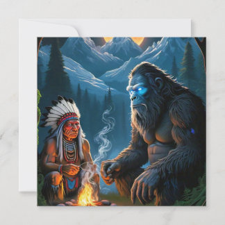 Bigfoot und die Ansammlung des Moonlit-Waldes Einladung