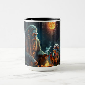Bigfoot und die Ansammlung des Moonlit-Waldes Tasse